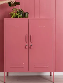 Fashion Mustard Made Rangement en métal The Midi Vieux rose