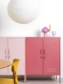 Fashion Mustard Made Rangement en métal The Midi Vieux rose