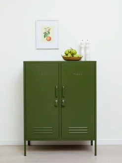 Online Mustard Made Rangement en métal The Midi Vert foncé
