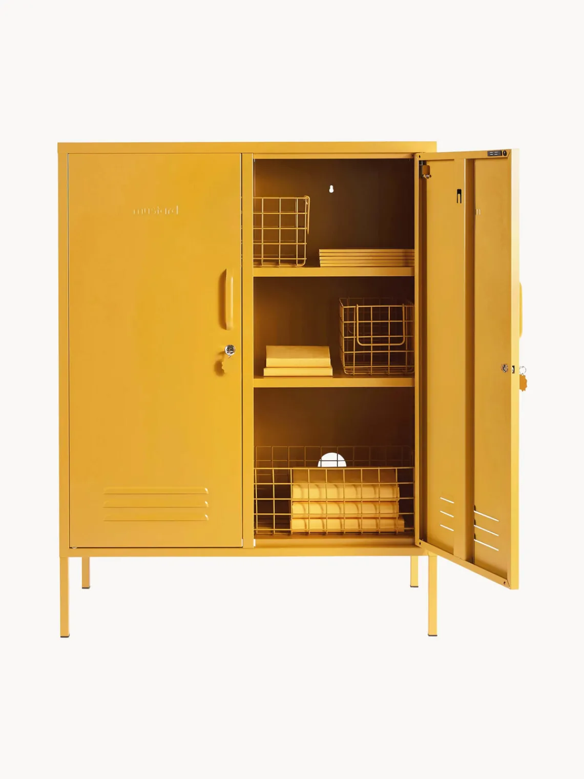 Sale Mustard Made Rangement en métal The Midi Jaune moutarde