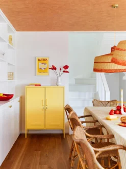 Sale Mustard Made Rangement en métal The Midi Jaune pâle