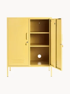 Sale Mustard Made Rangement en métal The Midi Jaune pâle