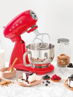 Sale Smeg Robot de cuisine 50's Style Rouge, haute brillance