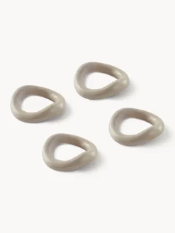 Clearance Jotex Ronds de serviette de table Parker, 4 pièces Beige clair