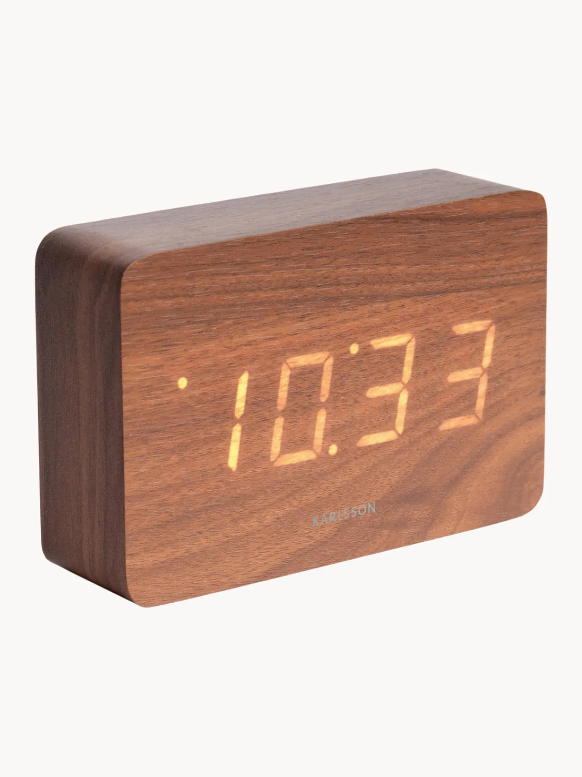 Outlet Karlsson Réveil LED avec port USB Square Bois