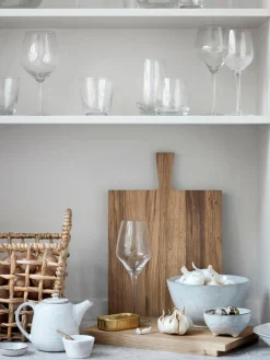 Outlet Broste Copenhagen Saladier artisanal Nordic Sand, Ø 25 cm Gris clair, chiné