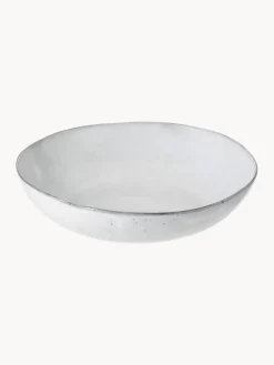 Hot Broste Copenhagen Saladier artisanal Nordic Sand, Ø 34 cm Gris clair, chiné