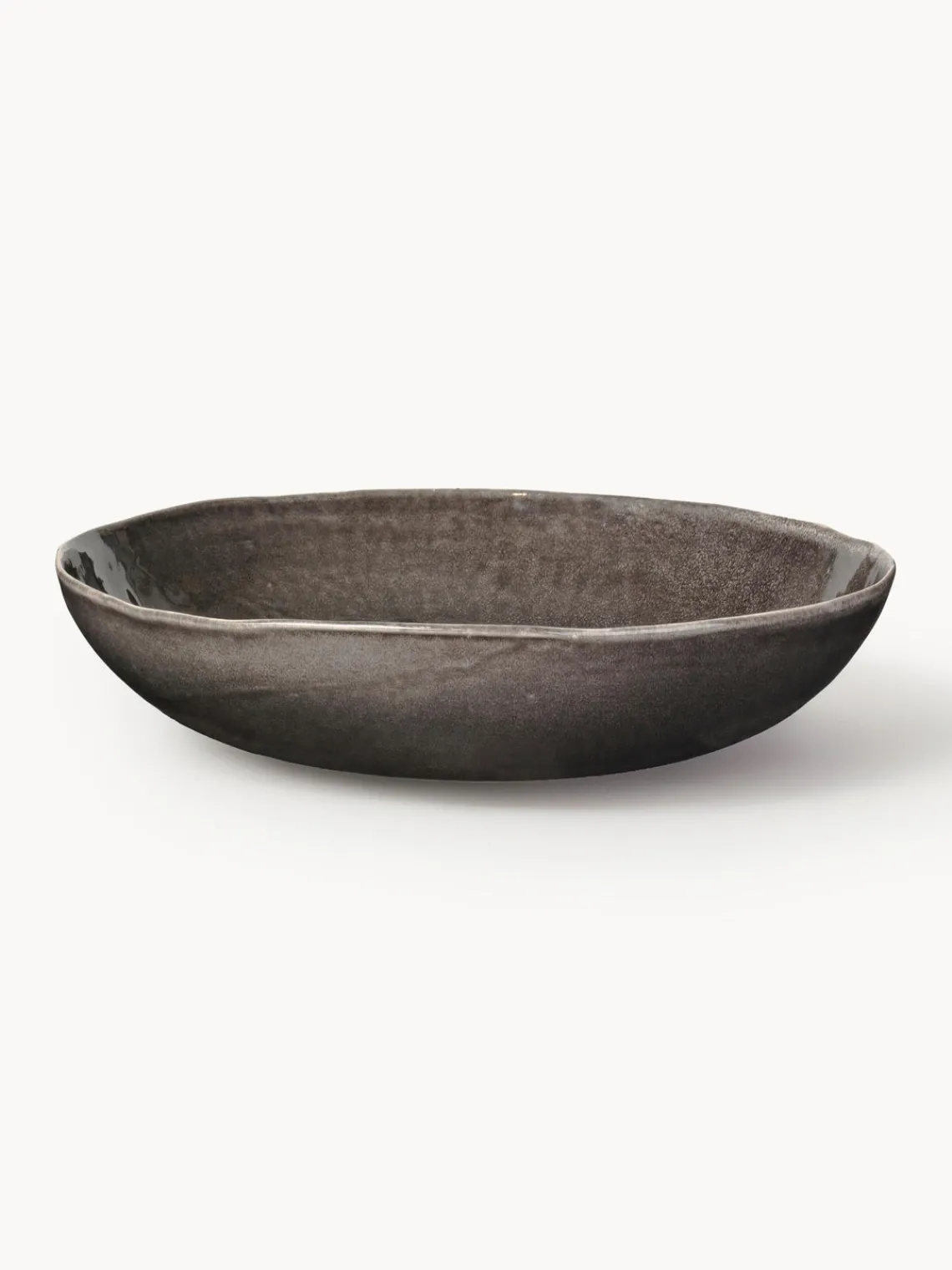 Discount Broste Copenhagen Saladier artisanal Nordic Coal, Ø 34 cm Noir, chiné