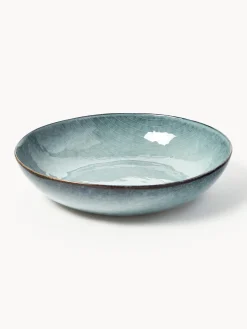 Best Broste Copenhagen Saladier artisanal Nordic Sea, Ø 34 cm Gris-bleu, chiné