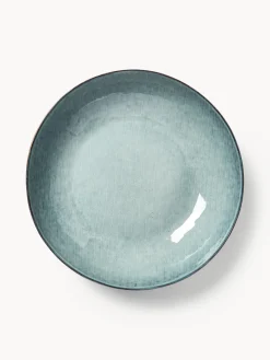 Best Broste Copenhagen Saladier artisanal Nordic Sea, Ø 34 cm Gris-bleu, chiné
