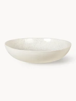 Hot Broste Copenhagen Saladier artisanal Nordic Vanilla, Ø 34 cm Blanc cassé, chiné