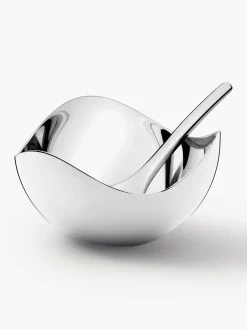 Sale GEORG JENSEN Salière en acier inoxydable avec cuillère Bloom