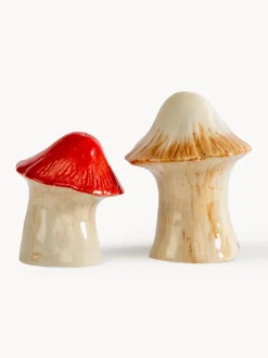 Sale Byon Salière et poivrière artisanales Mushi, 2 élém.