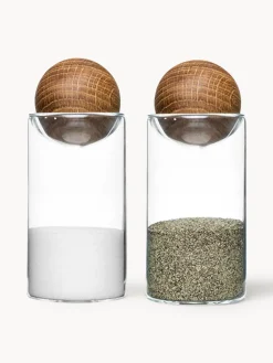 Sale Sagaform Salière et poivrière avec bouchon en bois de chêne Nature, 2 élém.