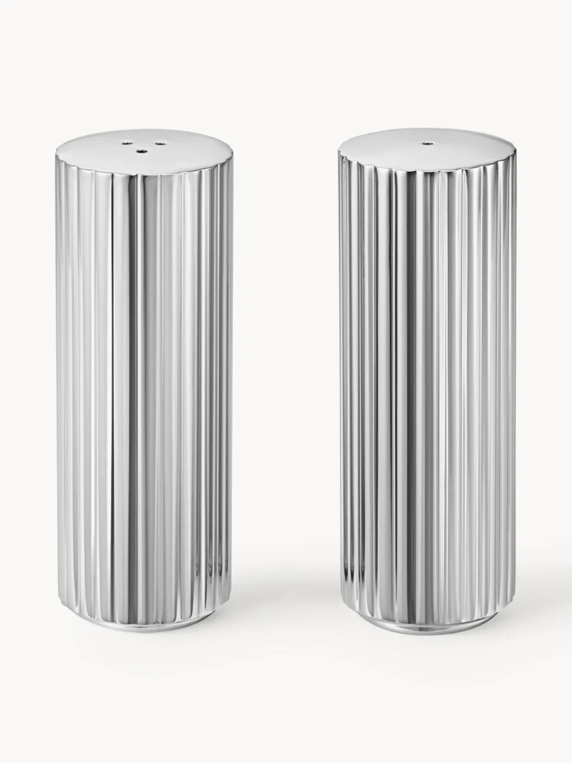 Sale GEORG JENSEN Salière et poivrière de acier inoxydable Bernadotte , 2 élém.