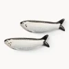 Sale &k Amsterdam Salière et poivrière en dolomite peintes à la main Sardine, 2 élém.