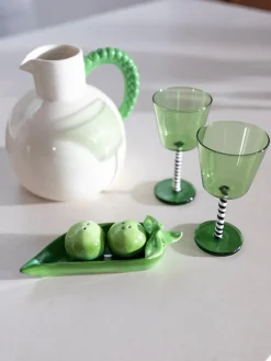 Fashion &k Amsterdam Salière et poivrière en dolomite Pea, 3 pièces