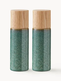 Fashion BITZ Salière et poivrière , 2 élém. Vert foncé, chiné