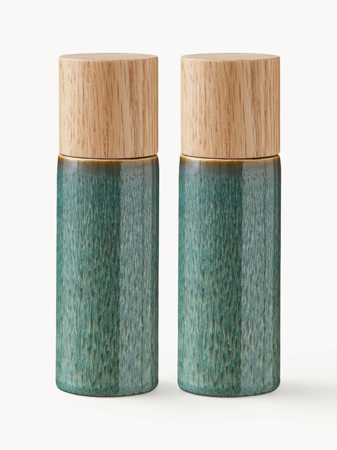Fashion BITZ Salière et poivrière , 2 élém. Vert foncé, chiné