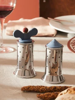 Best ALESSI Salière Happy Gris-bleu, argenté