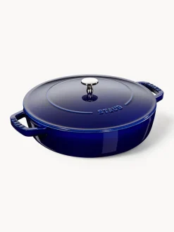 Outlet Staub Sauteuse en fonte Chistera Bleu roi, haute brillance