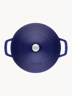 Outlet Staub Sauteuse en fonte Chistera Bleu roi, haute brillance
