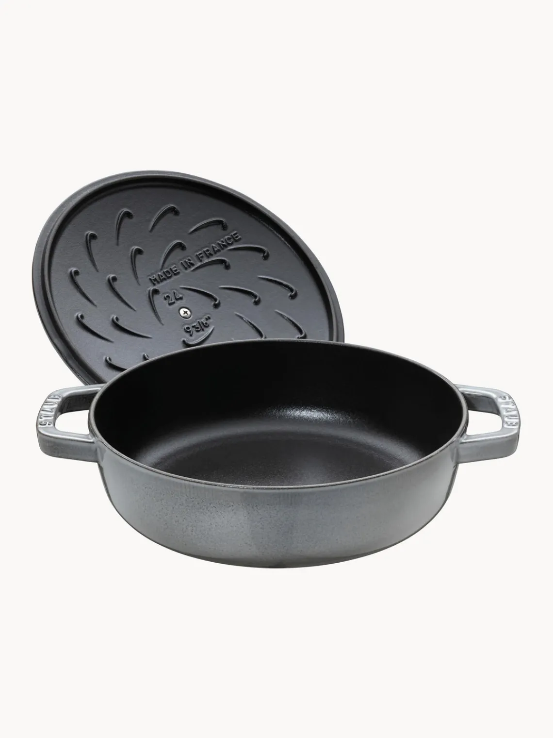 Discount Staub Sauteuse en fonte Chistera Gris clair