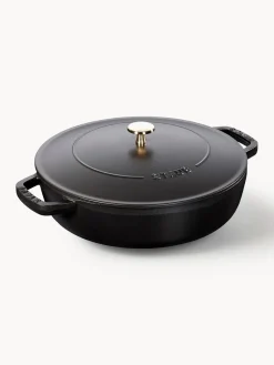 Outlet Staub Sauteuse en fonte Chistera Noir, mat