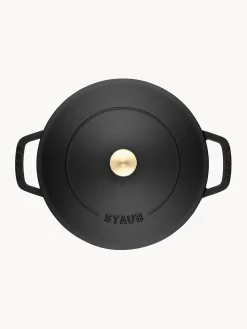 Outlet Staub Sauteuse en fonte Chistera Noir, mat