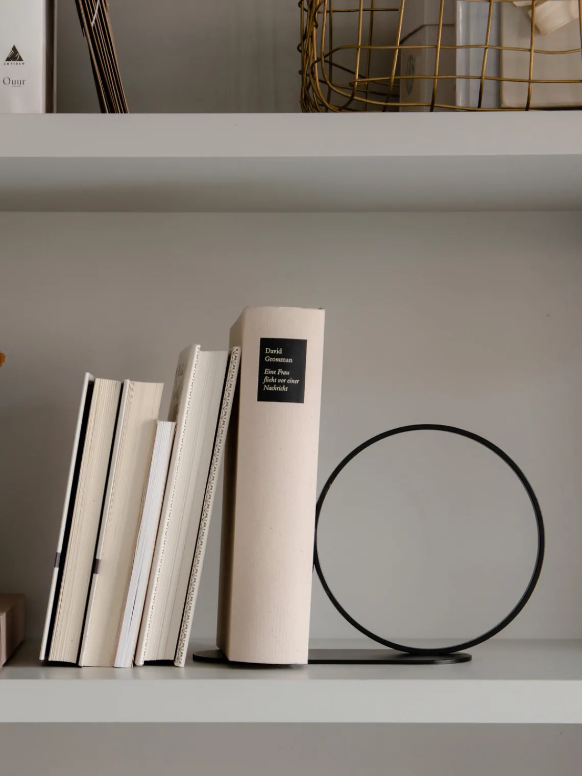 Fashion Cooee Design Serre-livres en acier inoxydable Bookworm