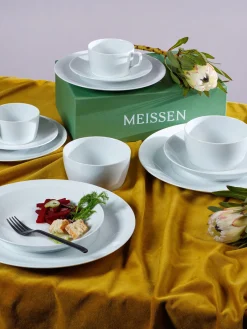 Best Meissen Service de table artisanal en porcelaine Cosmopolitan, 2 personnes (14 pièces)