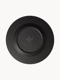 New Villeroy & Boch Service de table en porcelaine Rock, 2 personnes (6 élém.) Noir