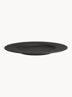 New Villeroy & Boch Service de table en porcelaine Rock, 2 personnes (6 élém.) Noir