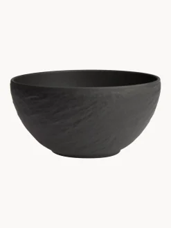 New Villeroy & Boch Service de table en porcelaine Rock, 2 personnes (6 élém.) Noir