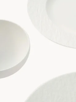 Online Villeroy & Boch Service de table en porcelaine Rock, 2 personnes (6 élém.) Blanc cassé