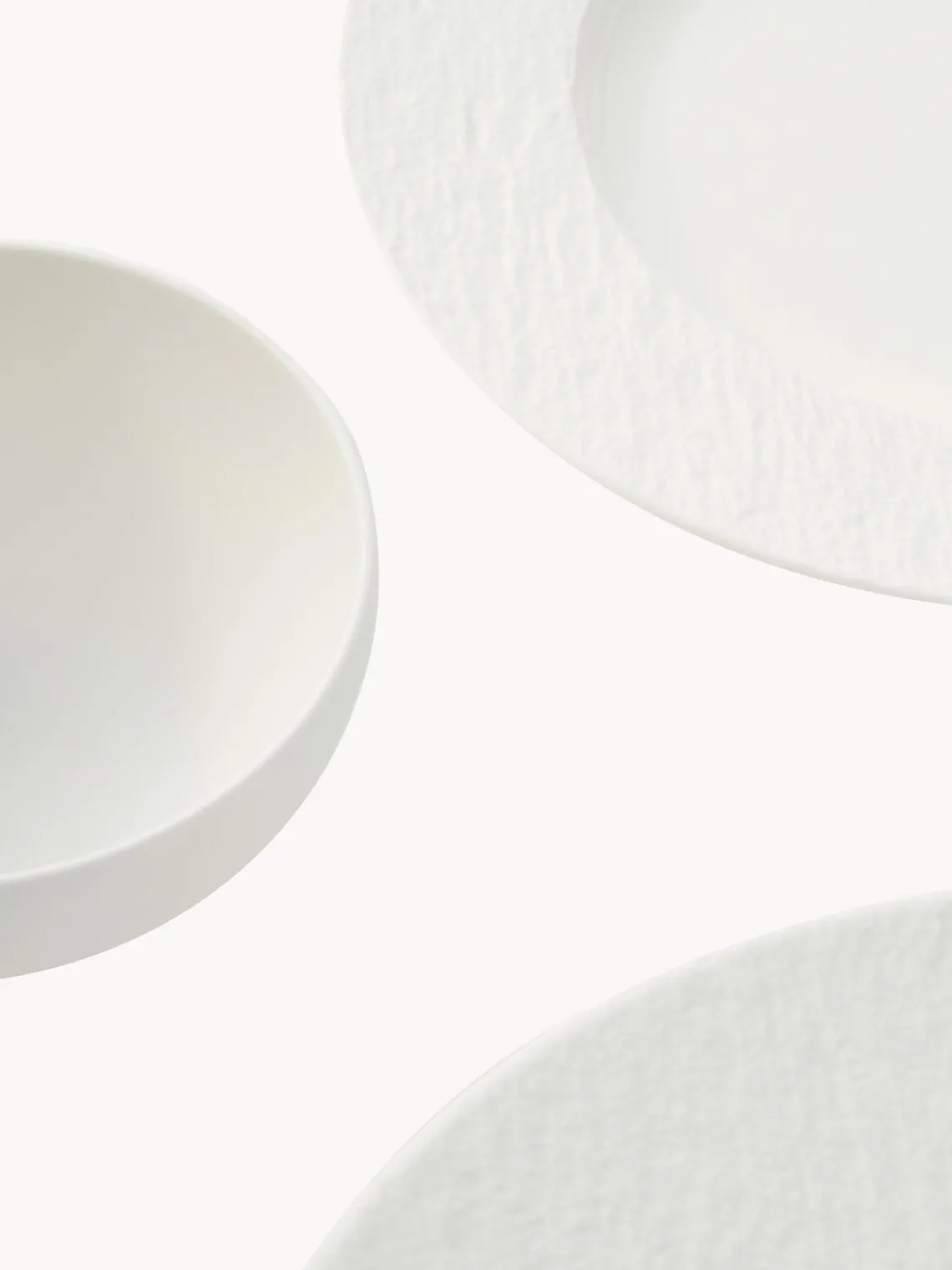 Online Villeroy & Boch Service de table en porcelaine Rock, 2 personnes (6 élém.) Blanc cassé