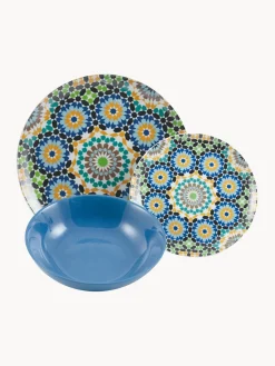 Fashion Villa D'Este Home Tivoli Service de table en porcelaine Marrakech, 6 personnes (18 élém.)