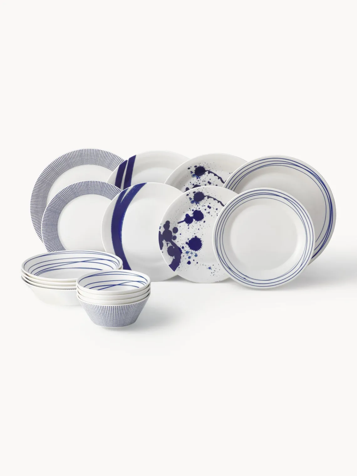 Discount ROYAL DOULTON Service de table en porcelaine Pacific Blue, 4 personnes (16 élém.)