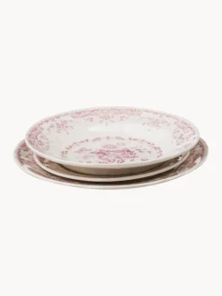 Online Bitossi Home Service de table motif fleuri Rosa, 6 personnes (18 élém.) Blanc, rose pâle