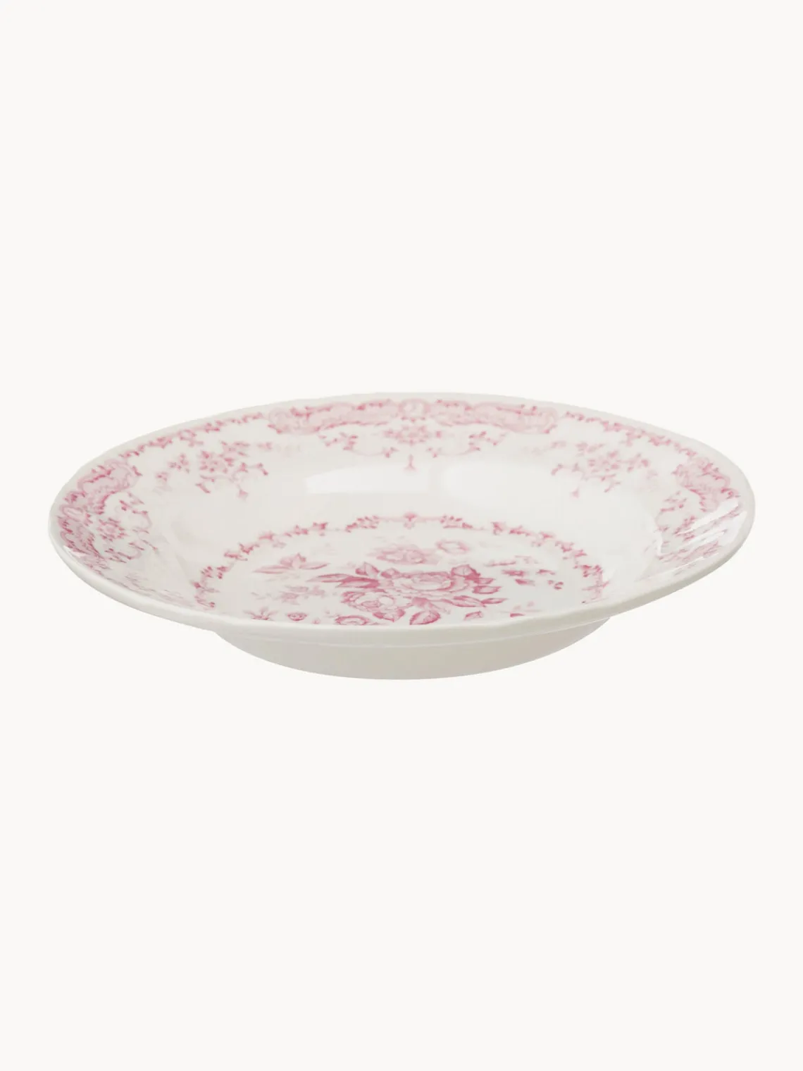Online Bitossi Home Service de table motif fleuri Rosa, 6 personnes (18 élém.) Blanc, rose pâle