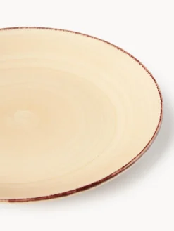Sale Villa D'Este Home Tivoli Service de table peint à la main Baita, 6 personnes (18 élém.) Tons rouges, beige