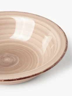Sale Villa D'Este Home Tivoli Service de table peint à la main Baita, 6 personnes (18 élém.) Tons rouges, beige