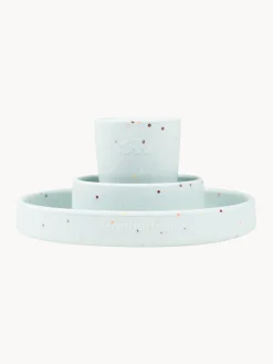 Discount Done by Deer Service de table pour enfant Confetti, 3 élém. Bleu ciel
