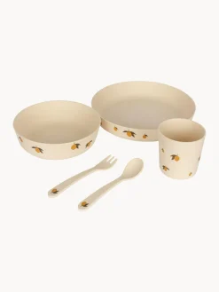 Hot Konges Slojd Service de table pour enfant Lemon, 5 élém. Motif citron