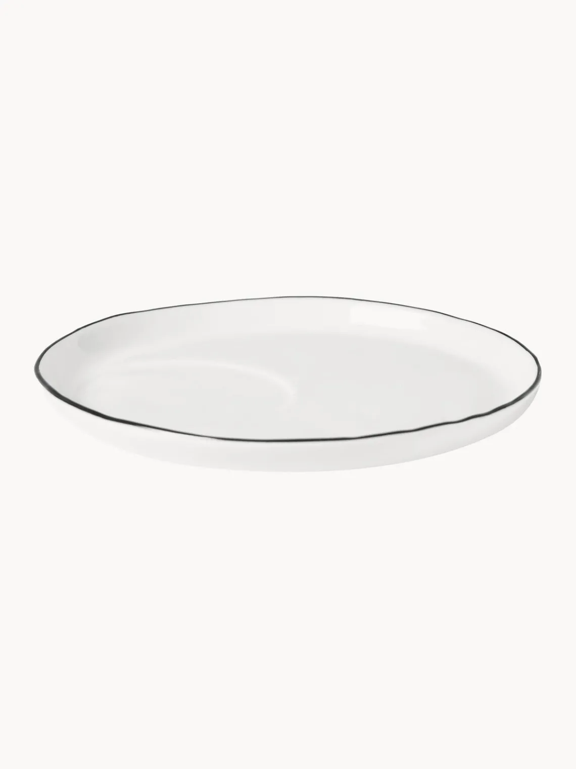 Fashion Broste Copenhagen Service petit déjeuner artisanal en porcelaine Salt, 4 personnes (16 élém.)