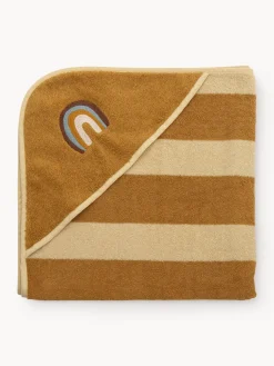 Outlet Bloomingville Mini Serviette bébé en coton Agnes Brun clair, beige