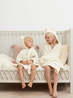 Online Cam Cam Copenhagen Serviette bébé en coton bio Rabbit Blanc cassé