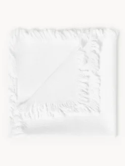 Hot Cote Table Serviettes de table avec franges Nalia, 2 pièces