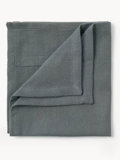 Clearance The Organic Company Serviettes de table Dinner, 4 pièces Anthracite