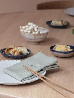 Hot The Organic Company Serviettes de table Dinner, 4 pièces Vert sauge